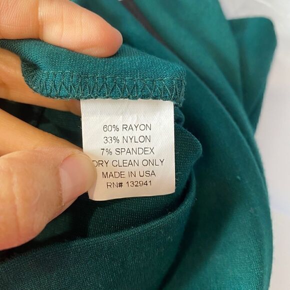 Amanda Uprichard Emerald Green Back Zipped Long Sleeve Bodycon Dress - Picture 8 of 8